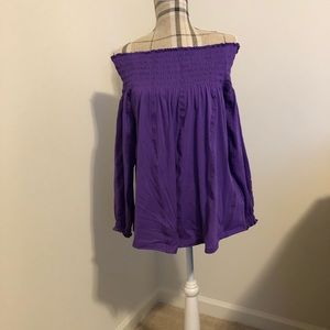 LAUREN RALPH LAUREN OFF THE SHOULDER TOP